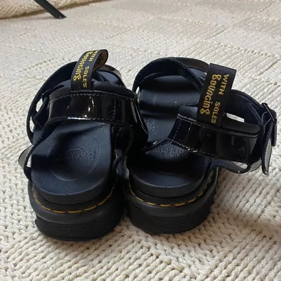 Doc Martens Black Blair Hydro Gladiator Sandals Size 8 - Picture 5 of 9